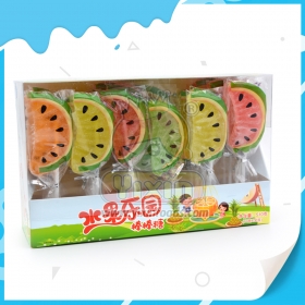 watermelon shape soft lollipop