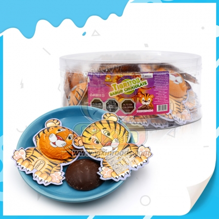 Tiger animal shape chocolate