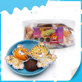 Tiger animal shape chocolate