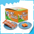 Orange taste golf ball shape candy bubble gum 