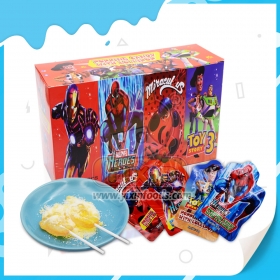 popping candy with lollipop
