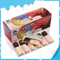 Three Colors 2 in 1 Colorful Chocolate With Marshmallow 