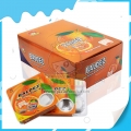 Hot sell Baldez orange flavor bubble gum jam filling chewing gum china supplier 
