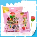 Roses fluorescence lollipop sweet candy wholesale 