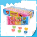 Multi-color little sweet heart juice soft candy 