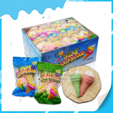 ice cream shaped marshmallow