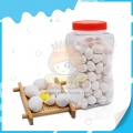 Fresh halal egg shape hard candy orange  flavor center filled hard candy 