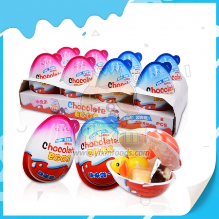 egg toy with chocolate biscuit