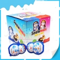 Surprise snowman chocolate egg with biscuit for boys and girls 