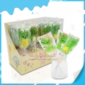 Fruit flavour Frog Shape Soft Gummy lollipop Candy 