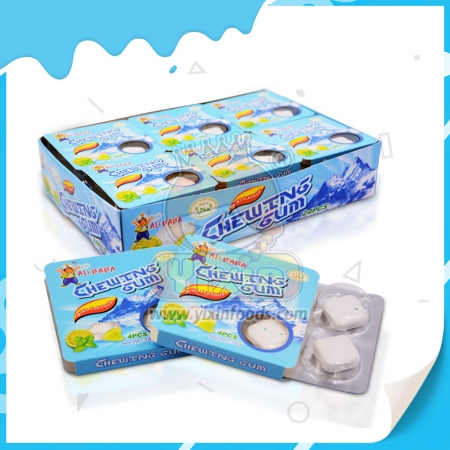 center filled chewing gum