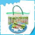 Strip bagged watermelon flavor round hard candy 