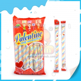 Long twist shape marshmallow