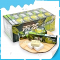 Square sweet green tea flavor milk hard candy 