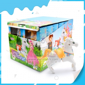 Horse big toy with popping candy
