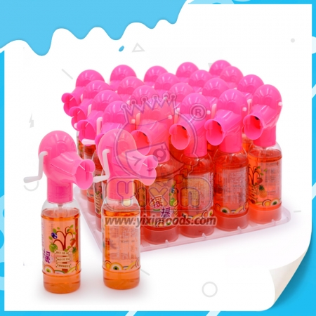 Shaking spray candy