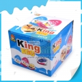 Children like surprise toy king milk chocolate with biscuit 