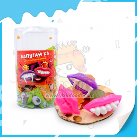 fruit flavor teeth shape toy candy