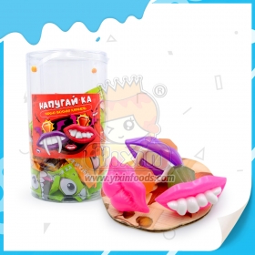 fruit flavor teeth shape toy candy
