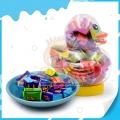 Fruit flavor bubble gum with  tattoo in duck jar 