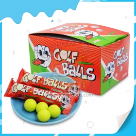 Golf balls shape bubble gum