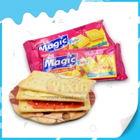 stawberry flavored sandwich biscuit