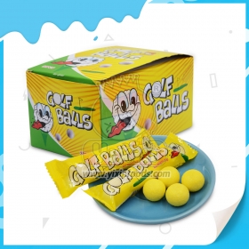 Golf balls shape bubble gum