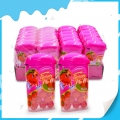 High quality sweet and sour strawberry bubble gum funny packing 