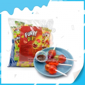 FUNNY DIP fruit lollipop