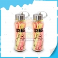 Colorful cc stick setting in a bottle cartoon for child 