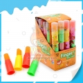 Sweet fruit flavor halal finger stick hard candy toy 