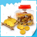 Top selling golden coin chocolate real choco in jar 
