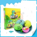 Colorful dinosaur egg toy with press candy for kids 