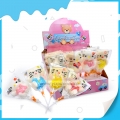 Hello kitty shape four color soft marshmallow lollipop 