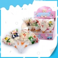 Adorable fruity cartoon shape marshmallow soft lollipop 