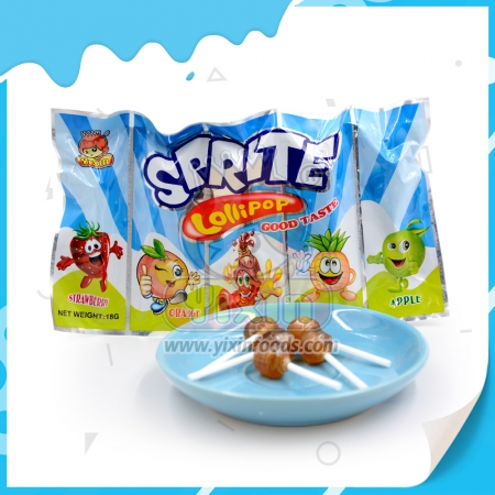 five fruit flavors hard candy lollipop