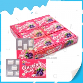 grape and cherry chewing gum