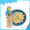 Steamed bun shape milk flavor tiny biscuit balls in jar 
