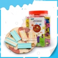 World star fruit bubble gum with cartoon tattoo in jar 