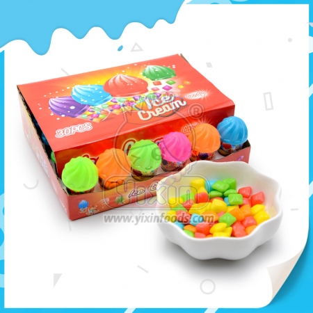ice cream shape packing bubble gum