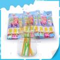 Hot sell cartoon characters mix fruit straw cc stick 