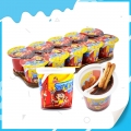 10pcs delicious chocolate jam with biscuit stick cup 