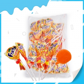 orange flavor lollipop