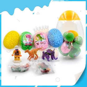 dinosaur egg toy with press candy