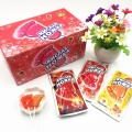 High quality delicious foot shape lollipop with popping candy 