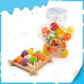 Star bottle soft bayberry jelly gummy candy with a stick 
