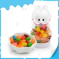 New colorful fruity  jelly bean in cat shape bottle 