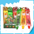 Strawberry apple orange flavor three color fruit jam liquid candy 