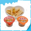 2018 hot selling candy type yummy crispy biscuit in cup 