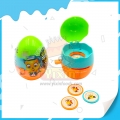 Egg shape toy with candy for kids 